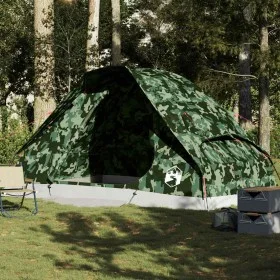 Tienda campaña familiar iglú 6 personas impermeable camuflaje de , Tiendas de campaña - Ref: Foro24-4009647, Precio: 135,57 €...