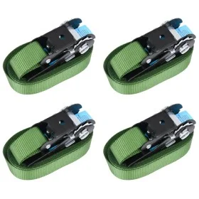Correas de sujeción de trinquete 4 unidades verde 800 daN 6 m de vidaXL, Correas de amarre - Ref: Foro24-148893, Precio: 19,7...
