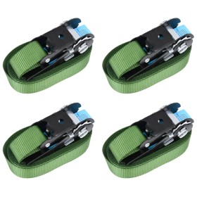 Correas de sujeción de trinquete 4 unidades verde 800 daN 6 m de vidaXL, Correas de amarre - Ref: Foro24-148893, Precio: 24,5...