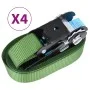 Correas de sujeción de trinquete 4 unidades verde 800 daN 6 m de vidaXL, Correas de amarre - Ref: Foro24-148893, Precio: 19,7...