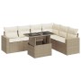 Set sofás de jardín 7 piezas y cojines ratán sintético beige de , Conjuntos de jardín - Ref: Foro24-3326329, Precio: 564,19 €...