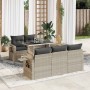 Set de sofás de jardín 6 pzas y cojines ratán sintético gris de , Conjuntos de jardín - Ref: Foro24-3326413, Precio: 474,43 €...