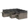 Set de sofás de jardín con cojines 9 pzas ratán sintético gris de , Conjuntos de jardín - Ref: Foro24-3326451, Precio: 617,45...