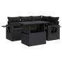 Set de muebles de jardín 5 pzas y cojines ratán sintético negro de , Conjuntos de jardín - Ref: Foro24-3326466, Precio: 420,2...