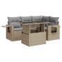 Juego de sofás jardín con cojines 5 pzas ratán sintético beige de , Conjuntos de jardín - Ref: Foro24-3326470, Precio: 420,41...