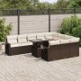 Set de sofás de jardín 11 pzas cojines ratán sintético marrón de , Conjuntos de jardín - Ref: Foro24-3326554, Precio: 782,81 ...