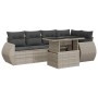 Set de sofás de jardín 7 pzas con cojines ratán PE gris claro de , Conjuntos de jardín - Ref: Foro24-3326673, Precio: 522,53 ...