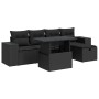 Set de sofás de jardín 6 piezas y cojines ratán sintético negro de , Conjuntos de jardín - Ref: Foro24-3327925, Precio: 441,2...