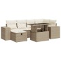 Set de sofás de jardín y cojines 8 piezas ratán sintético beige de , Conjuntos de jardín - Ref: Foro24-3327938, Precio: 591,4...