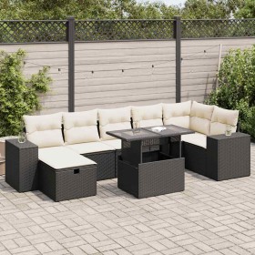 Set de muebles de jardín 5 pzas y cojines ratán sintético negro de , Conjuntos de jardín - Ref: Foro24-3327946, Precio: 530,5...