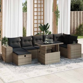 Juego de sofás jardín con cojines 5 pzas ratán sintético gris de , Conjuntos de jardín - Ref: Foro24-3327950, Precio: 559,53 ...