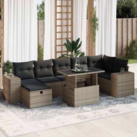 Juego de sofás jardín con cojines 5 pzas ratán sintético gris de , Conjuntos de jardín - Ref: Foro24-3327950, Precio: 559,53 ...