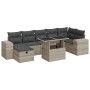 Set de sofás jardín y cojines 5 pzas ratán sintético gris claro de , Conjuntos de jardín - Ref: Foro24-3327952, Precio: 607,1...