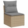 Set sofás jardín y cojines 9 pzas ratán sintético acacia beige de , Conjuntos de jardín - Ref: Foro24-3327990, Precio: 612,85...