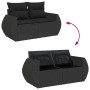 Set sofás jardín y cojines 8 pzas ratán sintético acacia negro de , Conjuntos de jardín - Ref: Foro24-3328056, Precio: 516,52...