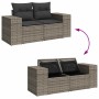 Set sofás jardín y cojines 8 pzas ratán sintético acacia gris de , Conjuntos de jardín - Ref: Foro24-3328089, Precio: 514,46 ...
