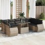 Set de sofás de jardín y cojines 10 pzas ratán sintético gris de , Conjuntos de jardín - Ref: Foro24-3326701, Precio: 731,86 ...