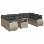 Set sofás jardín 10 pzas con cojines ratán sintético gris claro de , Conjuntos de jardín - Ref: Foro24-3326703, Precio: 788,2...