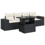 Set de muebles de jardín 5 pzas y cojines ratán sintético negro de , Conjuntos de jardín - Ref: Foro24-3326717, Precio: 361,1...