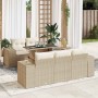 Juego de sofás jardín con cojines 6 pzas ratán sintético beige de , Conjuntos de jardín - Ref: Foro24-3326729, Precio: 572,50...