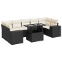 Set de sofás de jardín y cojines 8 piezas ratán sintético negro de , Conjuntos de jardín - Ref: Foro24-3326757, Precio: 554,4...