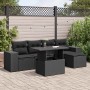 Set de sofás de jardín 6 piezas y cojines ratán sintético negro de , Conjuntos de jardín - Ref: Foro24-3326776, Precio: 440,7...
