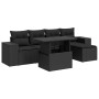 Set de sofás de jardín 6 piezas y cojines ratán sintético negro de , Conjuntos de jardín - Ref: Foro24-3326776, Precio: 440,7...