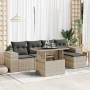 Set de sofás de jardín 6 pzas y cojines ratán sintético gris de , Conjuntos de jardín - Ref: Foro24-3326783, Precio: 442,33 €...