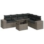 Set de sofás de jardín 7 pzas con cojines ratán sintético gris de , Conjuntos de jardín - Ref: Foro24-3326811, Precio: 493,81...
