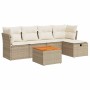 Juego de sofás jardín con cojines 6 pzas ratán sintético beige de , Conjuntos de jardín - Ref: Foro24-3325754, Precio: 407,02...
