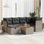 Set de sofás de jardín 7 pzas con cojines ratán sintético gris de , Conjuntos de jardín - Ref: Foro24-3325763, Precio: 435,82...