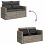 Juego de sofás jardín con cojines 5 pzas ratán sintético gris de , Conjuntos de jardín - Ref: Foro24-3325903, Precio: 302,08 ...