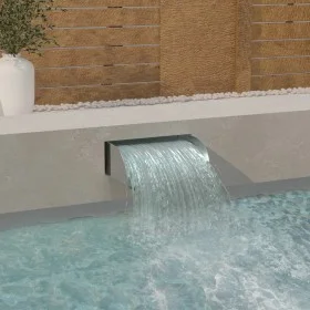 Garden waterfall 304 stainless steel 45x34x14 cm by vidaXL, Fountains and waterfalls - Ref: Foro24-148877, Price: 58,12 €, Di...