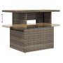 Set sofás jardín y cojines 7 pzas ratán sintético acacia gris de , Conjuntos de jardín - Ref: Foro24-3327497, Precio: 467,21 ...