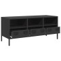 Mueble para TV acero laminado en frío negro 101,5x39x43,5 cm de , Muebles TV - Ref: Foro24-851322, Precio: 121,15 €, Descuent...