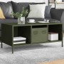 Mesa de centro acero laminado frío verde oliva 101,5x50x43,5 cm de , Mesas de centro - Ref: Foro24-851278, Precio: 92,95 €, D...