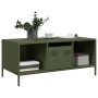 Mesa de centro acero laminado frío verde oliva 101,5x50x43,5 cm de , Mesas de centro - Ref: Foro24-851278, Precio: 92,95 €, D...