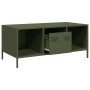 Mesa de centro acero laminado frío verde oliva 101,5x50x43,5 cm de , Mesas de centro - Ref: Foro24-851278, Precio: 92,95 €, D...