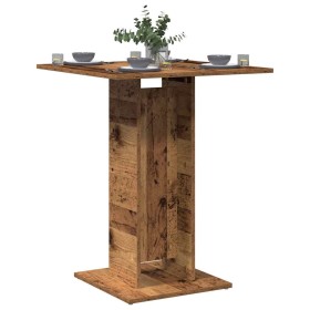 Mesa de bistró de madera de ingeniería envejecida 60x60x75 cm de , Mesas de cocina y de comedor - Ref: Foro24-856022, Precio:...