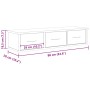 Armario de pared madera ingeniería roble artisan 88x26x18,5 cm de , Estantes y estanterías - Ref: Foro24-855861, Precio: 61,9...