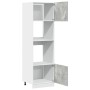 Armario de microondas contrachapada gris hormigón 60x57x207 cm de , Armarios de cocina - Ref: Foro24-856127, Precio: 196,44 €...