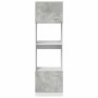 Armario de microondas contrachapada gris hormigón 60x57x207 cm de , Armarios de cocina - Ref: Foro24-856127, Precio: 196,44 €...