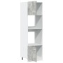 Armario de microondas contrachapada gris hormigón 60x57x207 cm de , Armarios de cocina - Ref: Foro24-856127, Precio: 196,44 €...