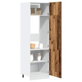 Mueble de frigorífico madera ingeniería envejecida 60x57x207 cm de , Armarios de cocina - Ref: Foro24-856125, Precio: 180,47 ...