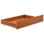 Estructura de cama 2 cajones madera pino marrón miel 90x200 cm de vidaXL, Camas y somieres - Ref: Foro24-322156, Precio: 197,...