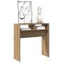 Mesa consola madera de ingeniería roble artesanal 78x30x80 cm de , Mesas auxiliares - Ref: Foro24-856621, Precio: 47,99 €, De...