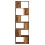 Estantería/divisor de espacios madera envejecida 60x24x186 cm de , Librerías y estanterías - Ref: Foro24-856730, Precio: 81,6...