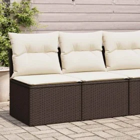 Set sofás jardín y cojines 2 pzas ratán sintético acacia marrón de , Conjuntos de jardín - Ref: Foro24-3325239, Precio: 121,9...