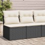 Set sofás jardín y cojines 2 pzas ratán sintético acacia negro de , Conjuntos de jardín - Ref: Foro24-3325232, Precio: 107,58...