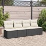 Set sofás jardín y cojines 2 pzas ratán sintético acacia negro de , Conjuntos de jardín - Ref: Foro24-3325232, Precio: 107,58...
